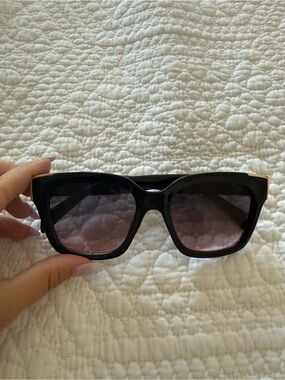Black Women's Oversized Square Sunglasses - Unbranded